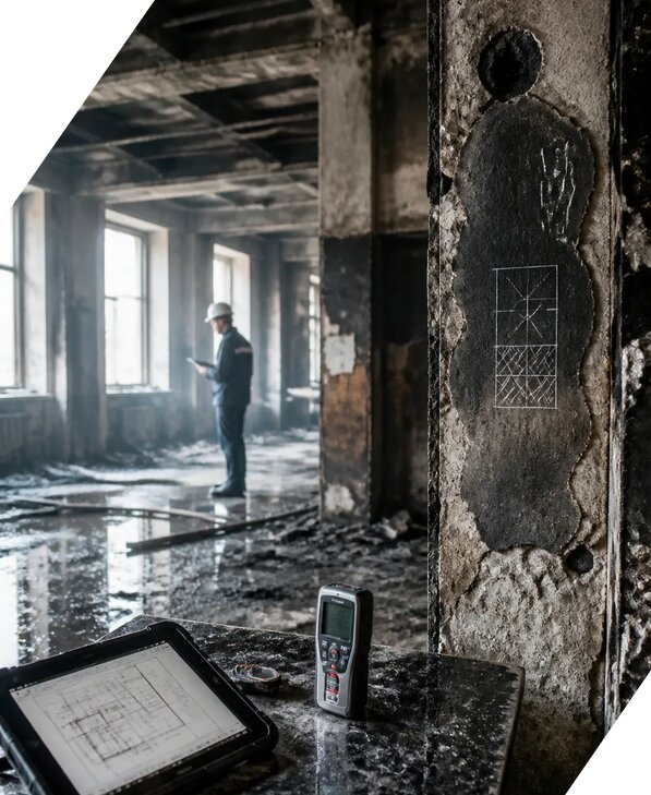Обследование зданий после пожара в Орле от 15186 р. | ЭкспертизаРоссия